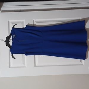 Ellen Tracy Dress. Petite size. Fully lined.  Blue color. Excellent condition